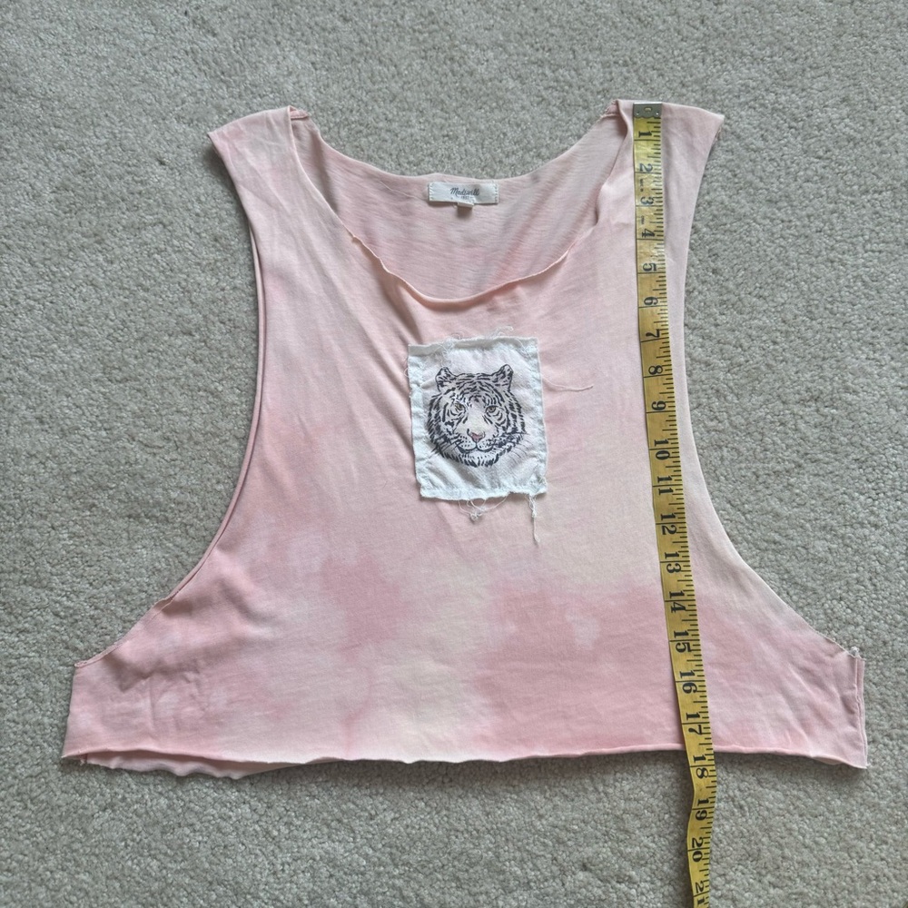 Madewell Pink Tie Dye Tiger Tank Top - Picture 5 of 6